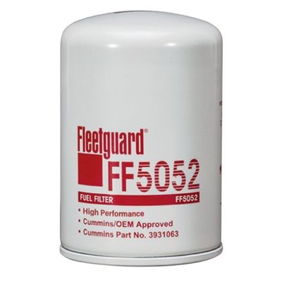 ชิ้นส่วนเครื่องยนต์ Cummins เครื่องกรองน้ํามัน fleetguard FF5052 FF5018