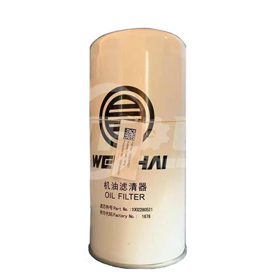 เครื่องกรองน้ํามัน 1002280521 สําหรับ Sinotruk Howo Truck WEICHAI ส่วนเครื่องยนต์