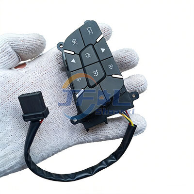 ปุ่มหมุน 3774110-C6202 ปุ่มปุ่มซ้ายด้านปรับปรุงหลายฟังก์ชันสําหรับรถบรรทุก Dongfeng Tianlong